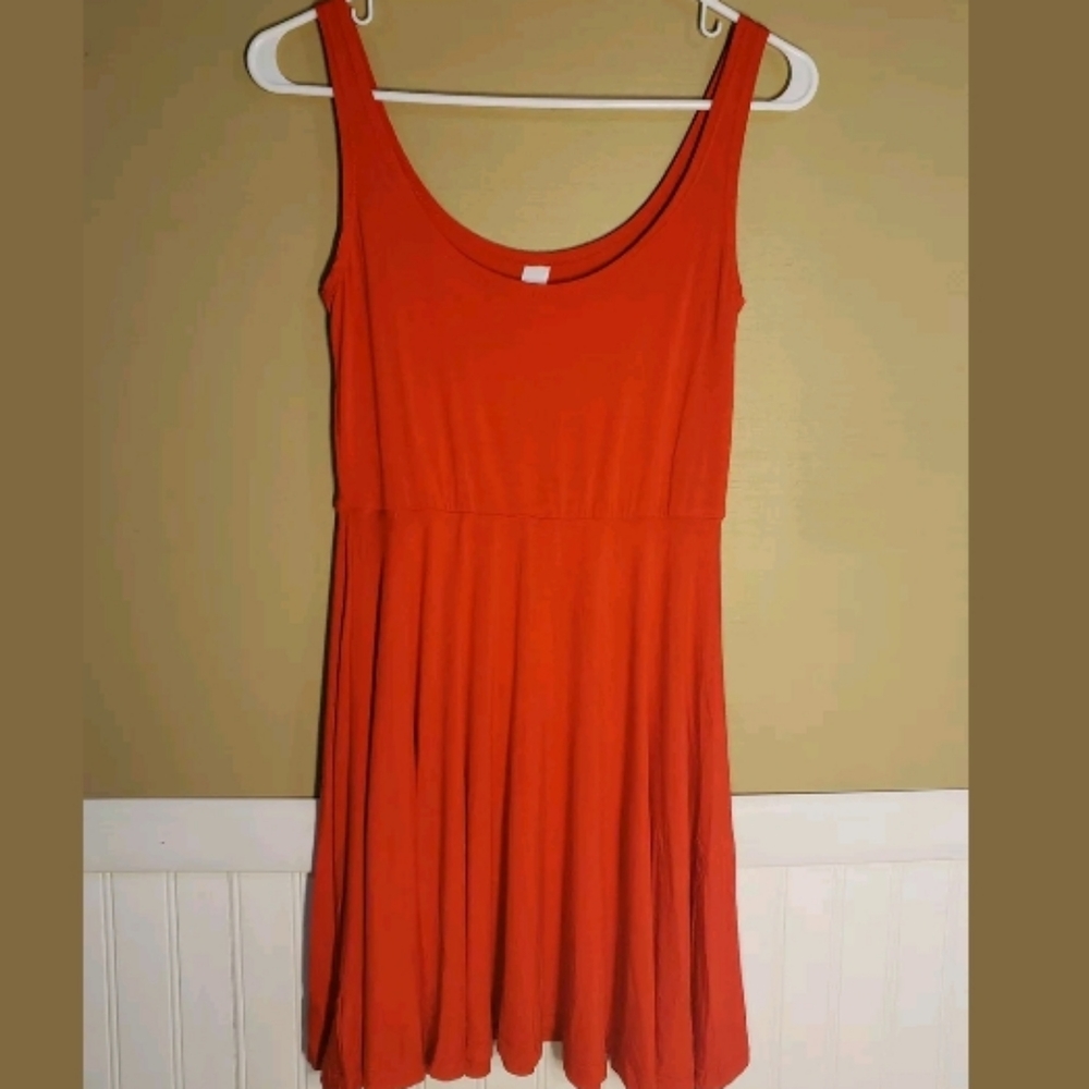 Divided H&M Red Mini Dress Sleeveless Sz M